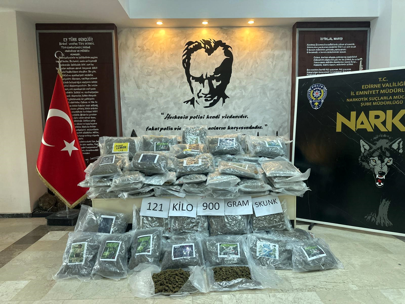 Hamzabeyli Sınır Kapısı’nda Büyük Uyuşturucu Operasyonu: 121 Kilo Skunk Ele Geçirildi