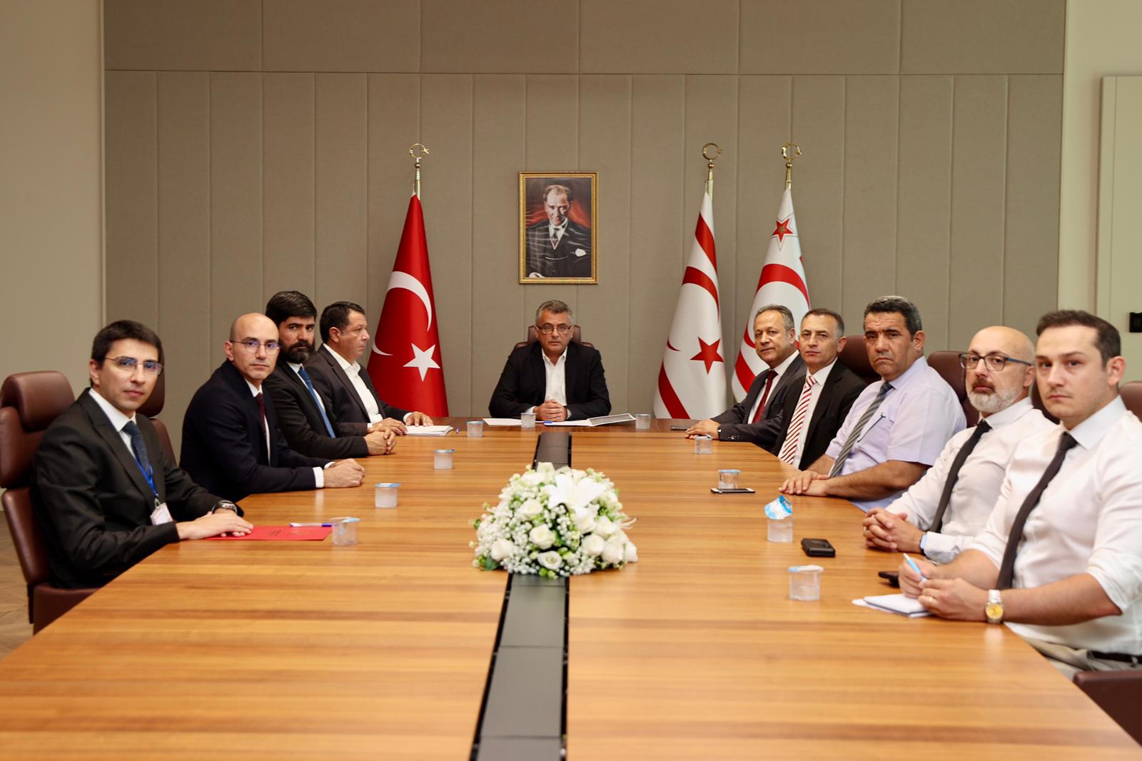 KKTC Cumhurbaşkanı Erhürman Türkiye Heyetini Kabul Etti