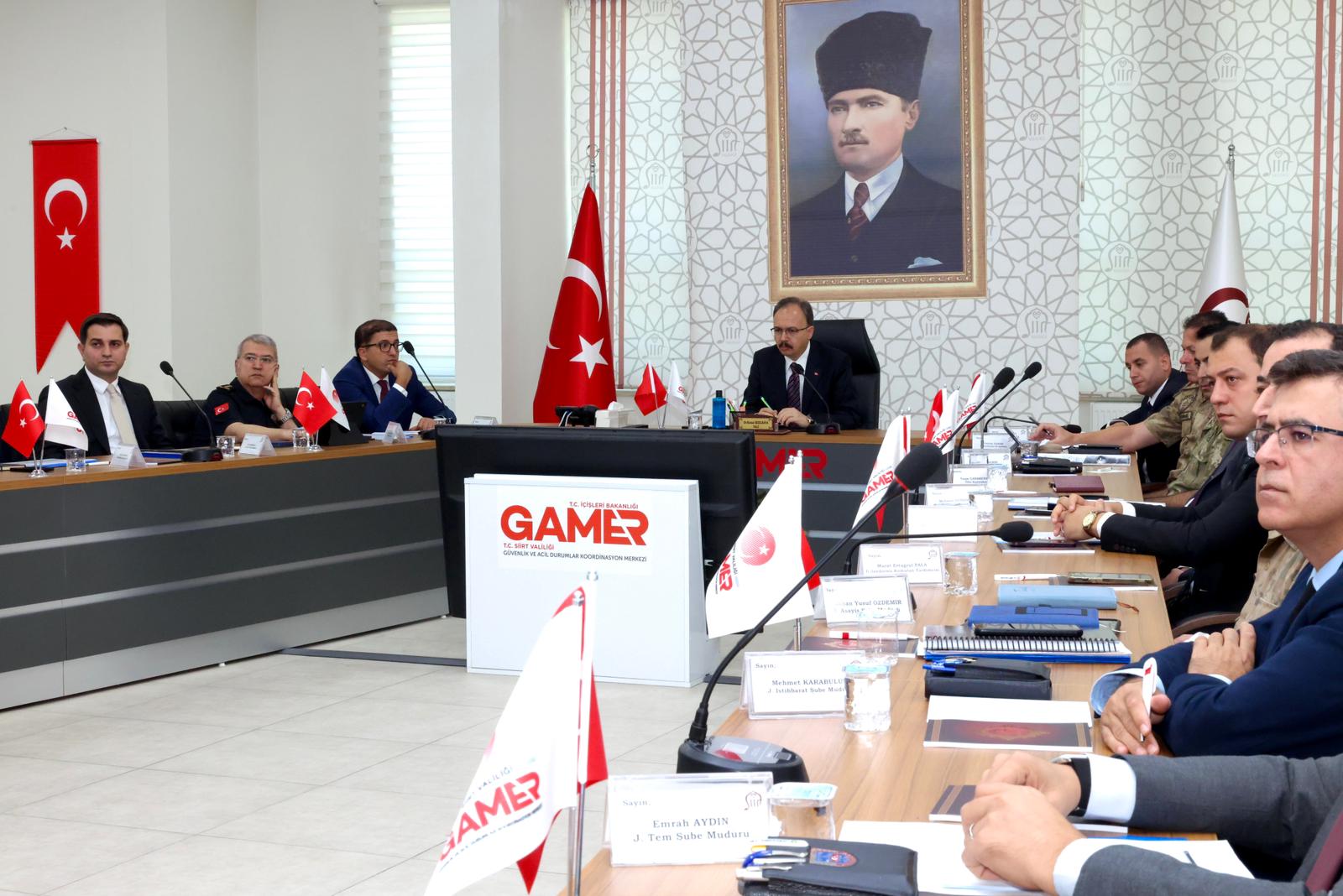 Siirt’te İl Güvenlik Ve Asayiş Toplantısı Yapıldı