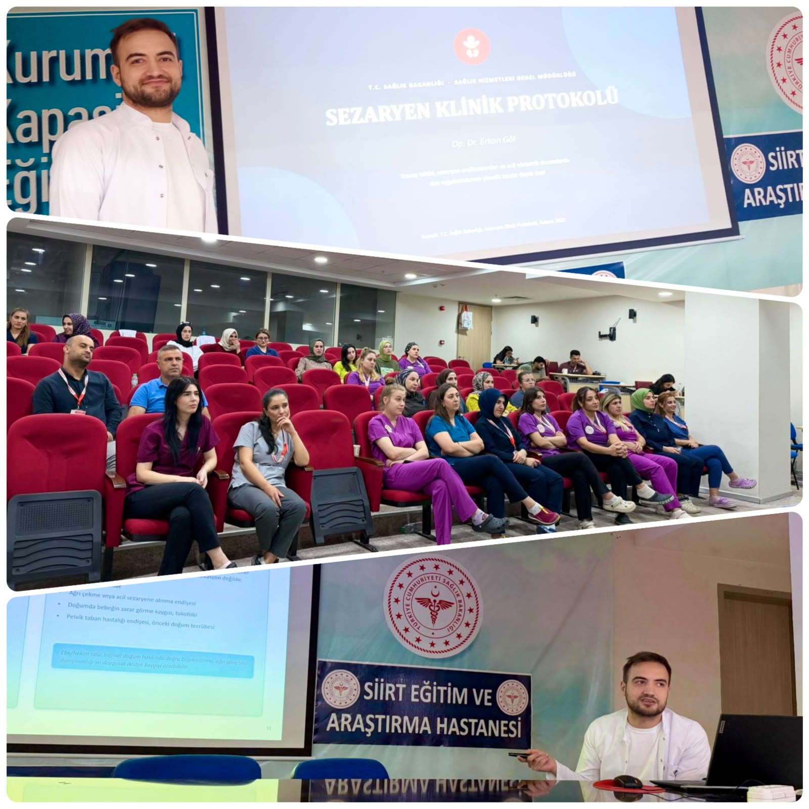 Siirt’te Sağlık Çalışanlarına Sezaryen Protokolü Eğitimi Verildi