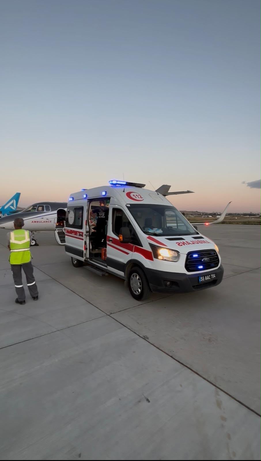 Siirt’te Kalp Rahatsızlığı Bulunan 8 Günlük Bebek Ambulans Uçakla Ankara’ya Sevk Edildi