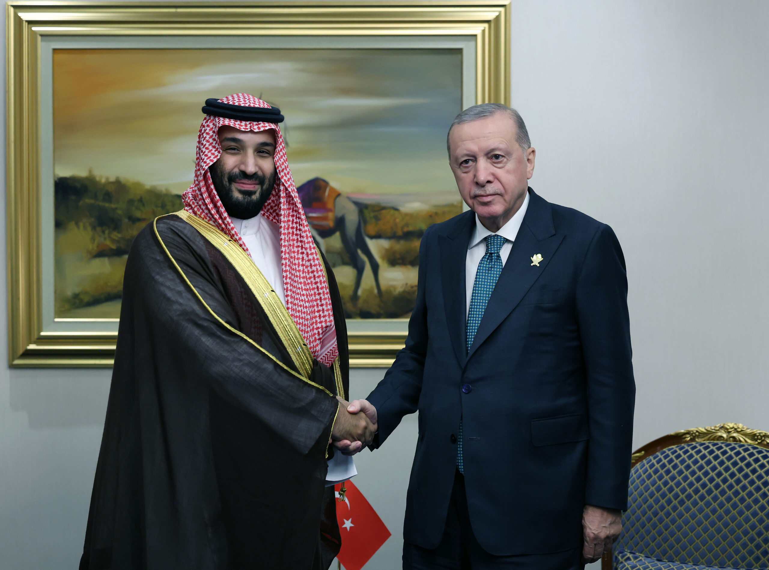 Cumhurbaşkanı Erdoğan, Suudi Arabistan Veliaht Prensi Selman İle Görüştü