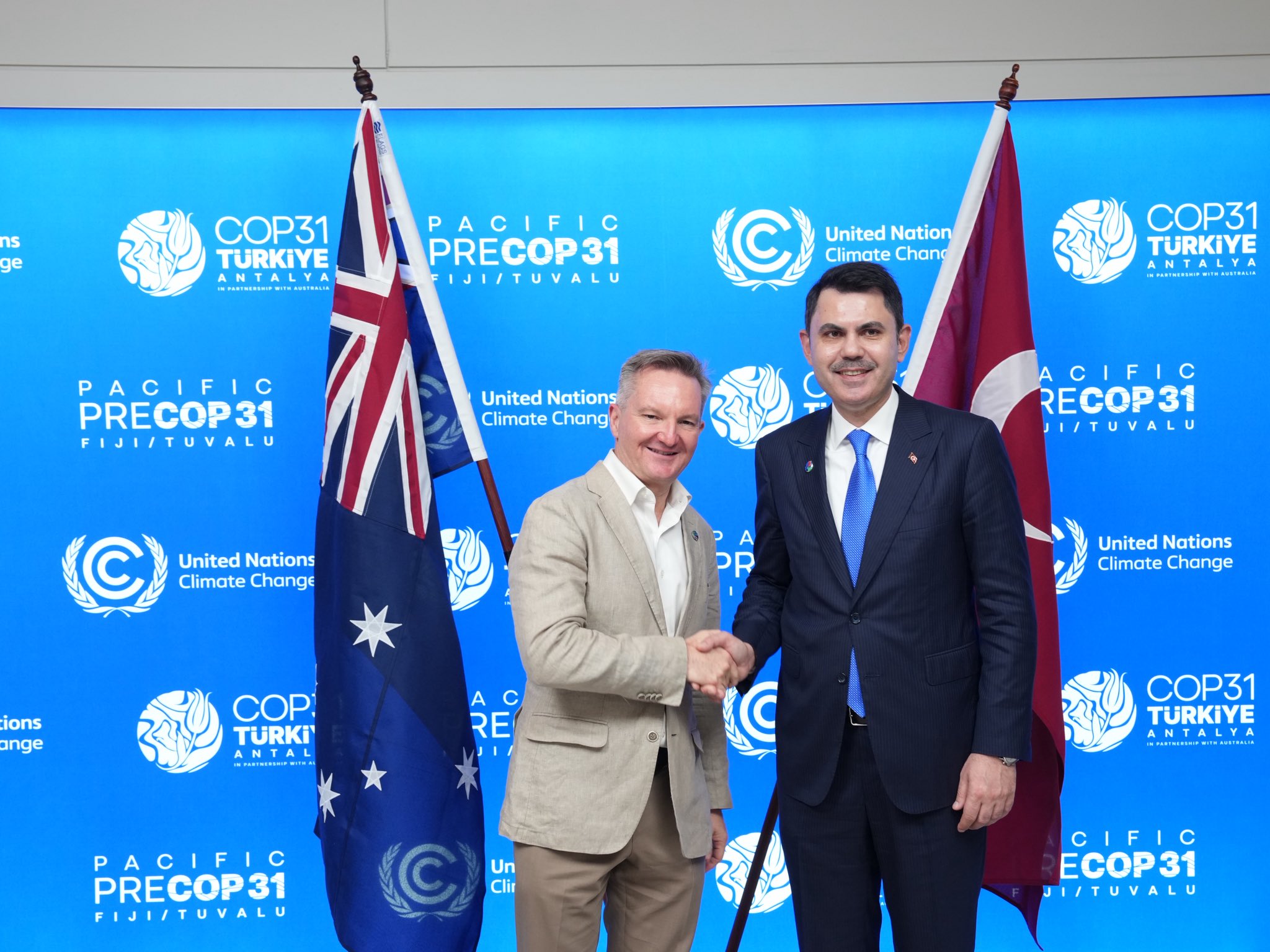 Çevre, Şehircilik Ve İklim Değişikliği Bakanı Murat Kurum, COP31 Öncesi Chris Bowen İle Görüştü