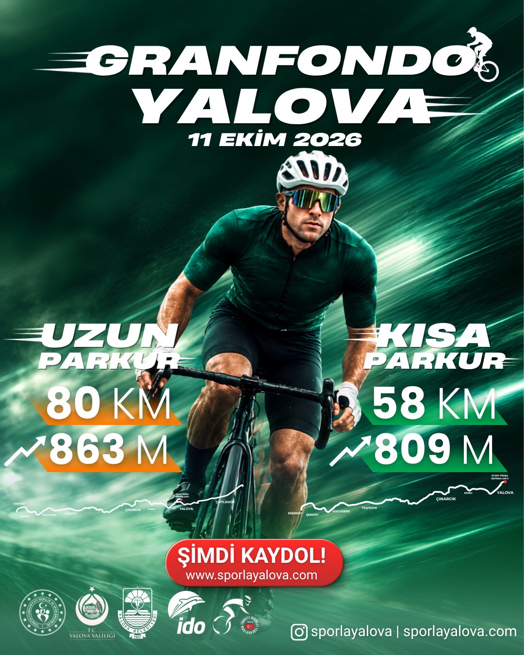 Granfondo Yalova 2026 İçin Geri Sayım Başladı: 11 Ekim’de Pedallar Dönecek