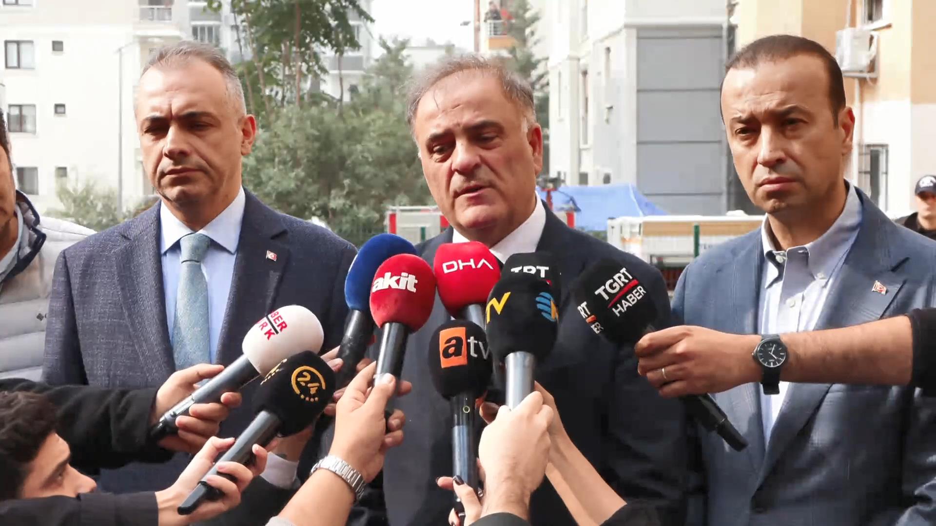 İBB Başkan Vekili Nuri Aslan: Çöken Binaya Sonradan İlave Katlar Çıkılmış